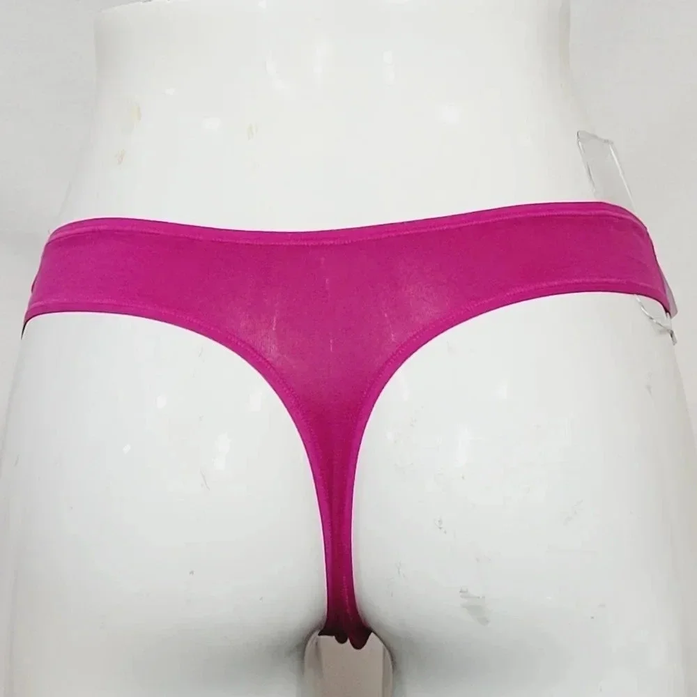 MEDIUM Calvin Klein QD3643 Cotton Form‎ Thong Raspberry Pink NWT
